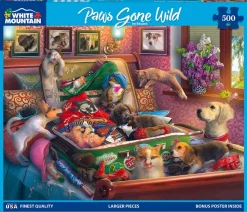 Paws Gone Wild (1851pz) - 500 Piece Jigsaw Puzzle