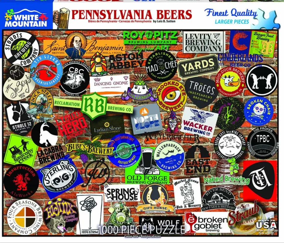 Pennsylvania Craft Beer (1395pz) - 1000 Piece Jigsaw Puzzle