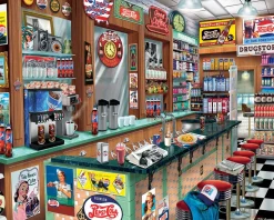 Pepsi Soda Fountain (1828pz) - 1000 Piece Jigsaw Puzzle