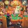 Poker Dogs (1852pz) - 500 Piece Jigsaw Puzzle