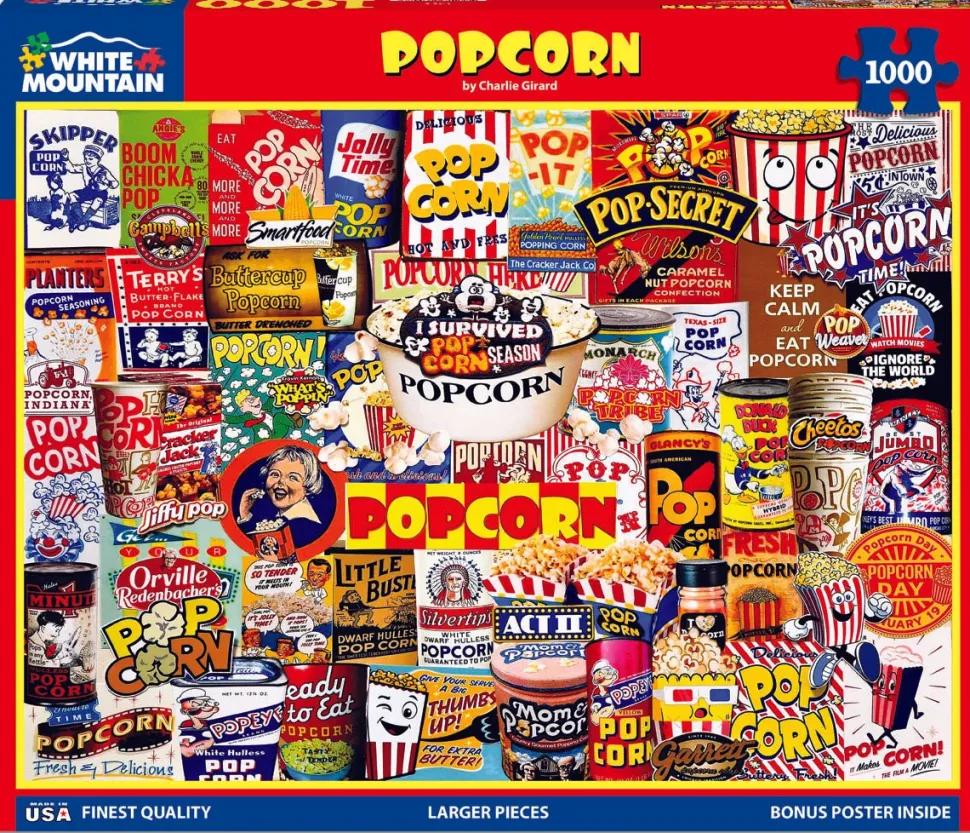 Popcorn (1755pz) - 1000 Piece Jigsaw Puzzle