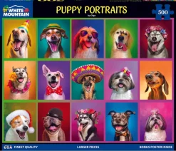 Puppy Portraits (1853pz) - 500 Piece Jigsaw Puzzle
