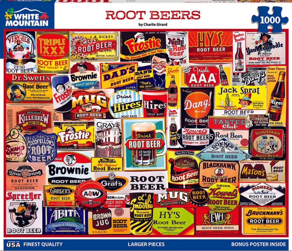 Root Beers (2085pz) - 1000 Piece Jigsaw Puzzle