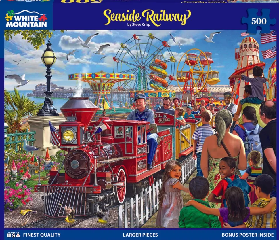 Seaside Railway (1943pz) - 500 Piece Jigsaw Puzzle