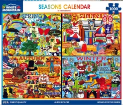 Seasons Calendar (1734pz) - 1000 Piece Jigsaw Puzzle