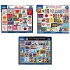 Set of 3: Stamps Collectors Bundle 1000 piece