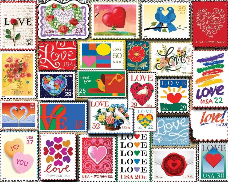 Set of 3: Stamps Collectors Bundle 1000 piece