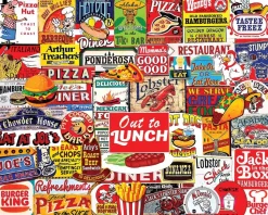 Set of 4: Artist Charlie Girard - Favorite Foods Bundle 1000 piece