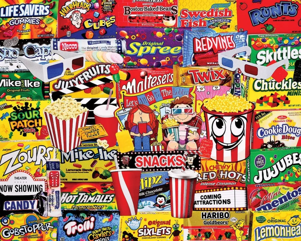 Set of 4: Artist Charlie Girard - Favorite Foods Bundle 1000 piece