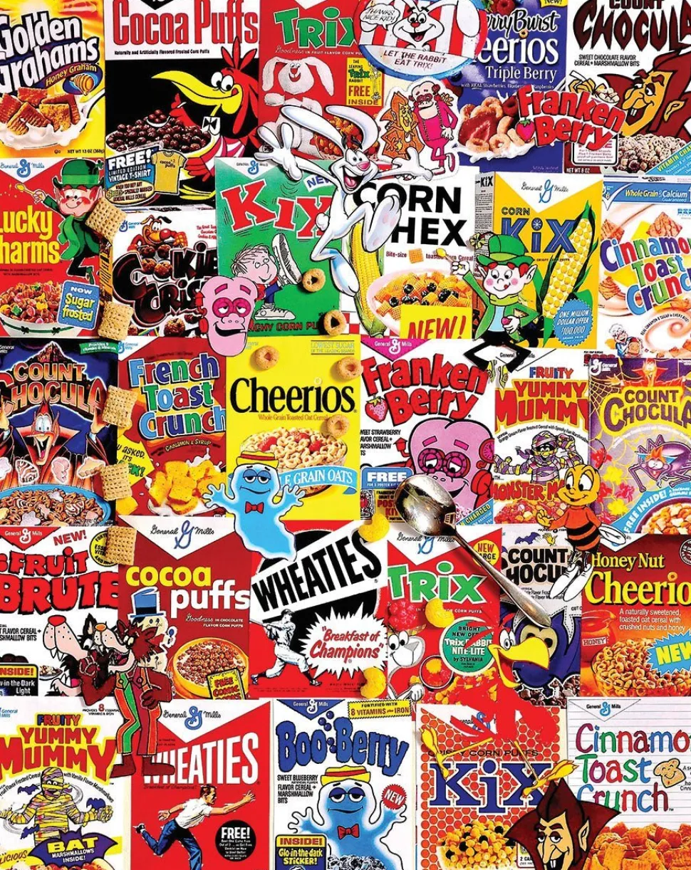 Set of 4: Artist Charlie Girard - Favorite Foods Bundle 1000 piece