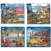Set of 4: Artist David Maclean - Coastal Retreats Bundle 1000 piece