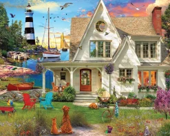 Set of 4: Artist David Maclean - Coastal Retreats Bundle 1000 piece