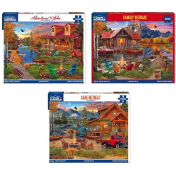 Set of 3: Artist David Maclean - Lake Retreats Bundle 1000 piece