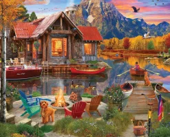 Set of 3: Artist David Maclean - Lake Retreats Bundle 1000 piece