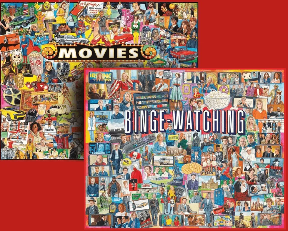 Set of 2: Artist Jim Mellett- Pop Culture Bundle 1000 piece