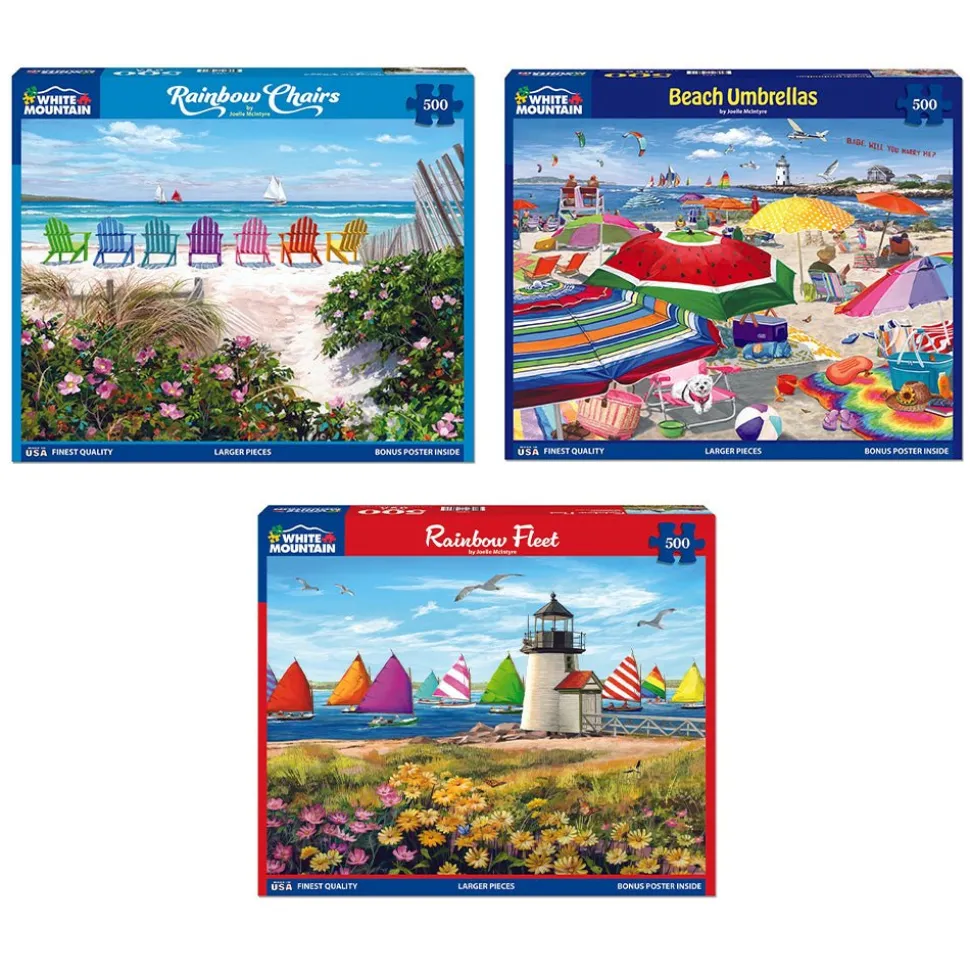 Set of 3: Artist Joelle McIntyre - Beach Days Bundle 500 piece