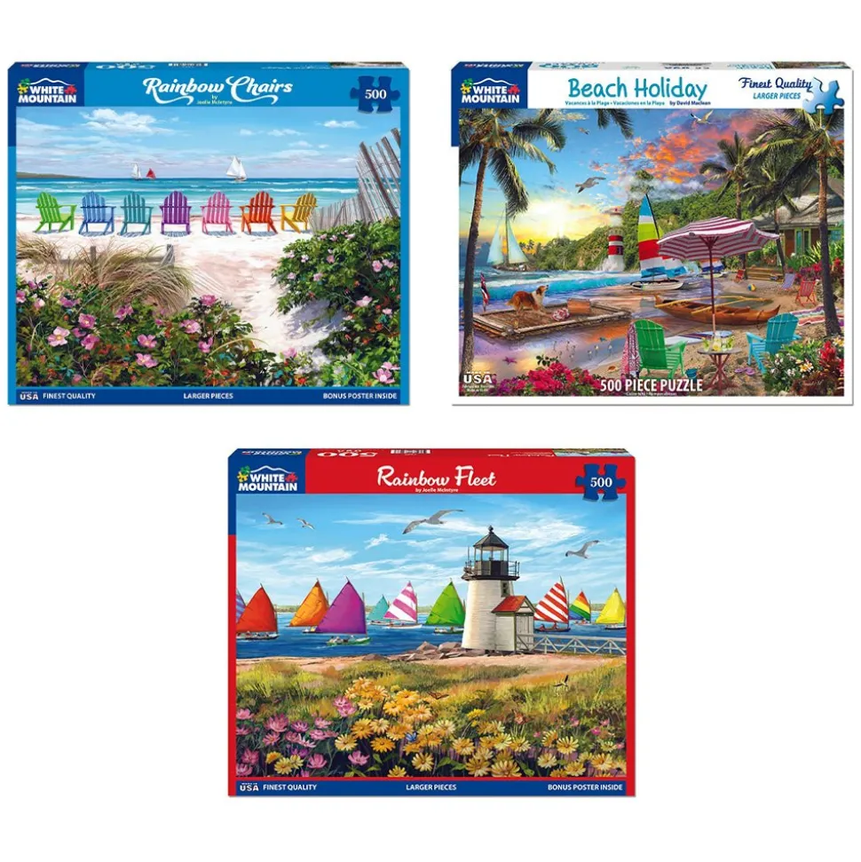 Set of 3: Beach Escape Bundle 500 piece