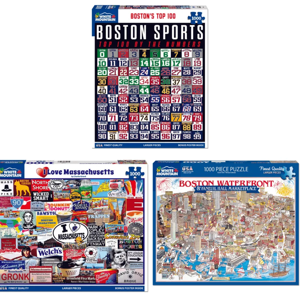 Set of 3: Boston Bundle 1000 piece