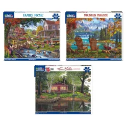 Set of 3: NEW Country Retreats Bundle 1000 piece