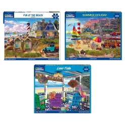 Set of 3: NEW Seaside Retreats Bundle 1000 piece