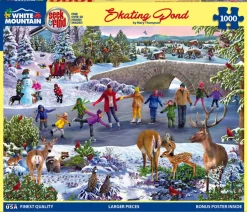Skating Pond - Seek & Find (1674pz) - 1000 Piece Jigsaw Puzzle