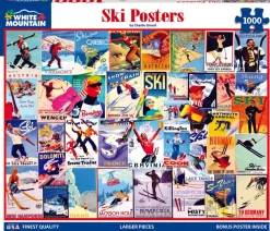 Ski Posters (932pz) - 1000 Piece Jigsaw Puzzle