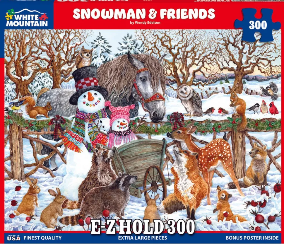 Snowman & Friends (1757pz) - 300 Piece Jigsaw Puzzle