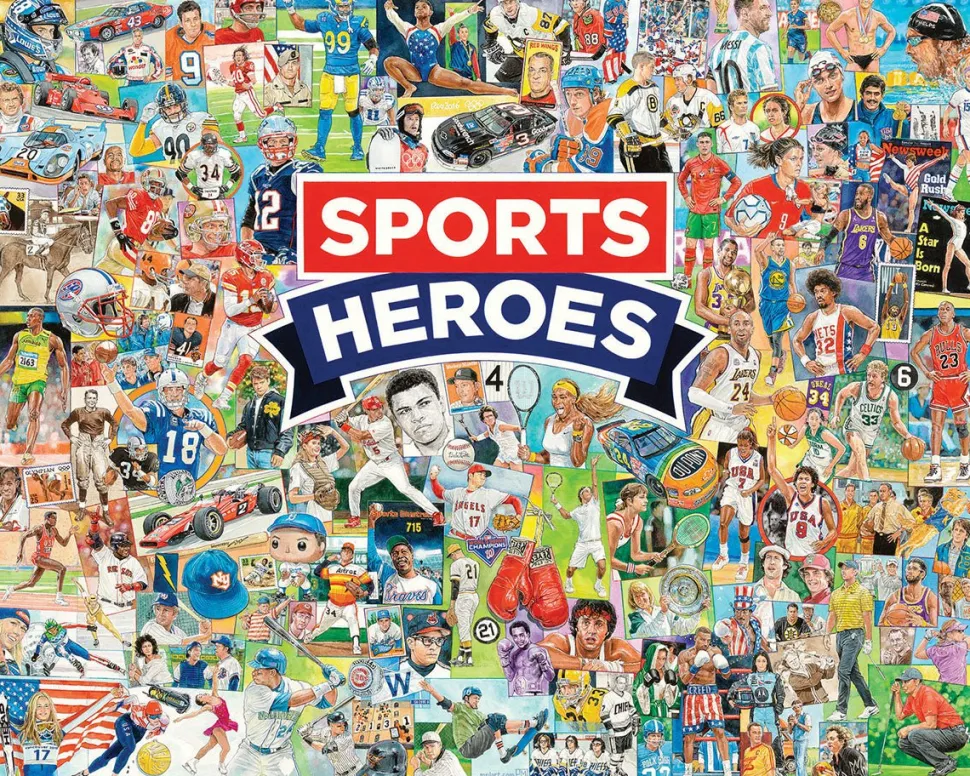 Sports Heroes (1829pz) - 1000 Piece Jigsaw Puzzle