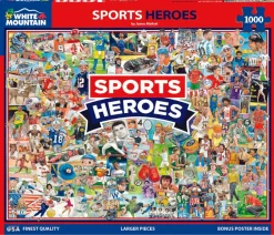 Sports Heroes (1829pz) - 1000 Piece Jigsaw Puzzle