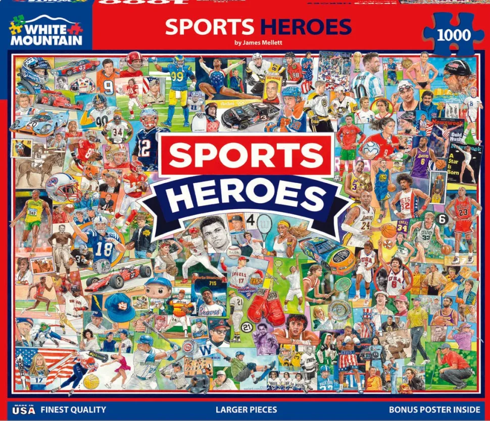 Sports Heroes (1829pz) - 1000 Piece Jigsaw Puzzle