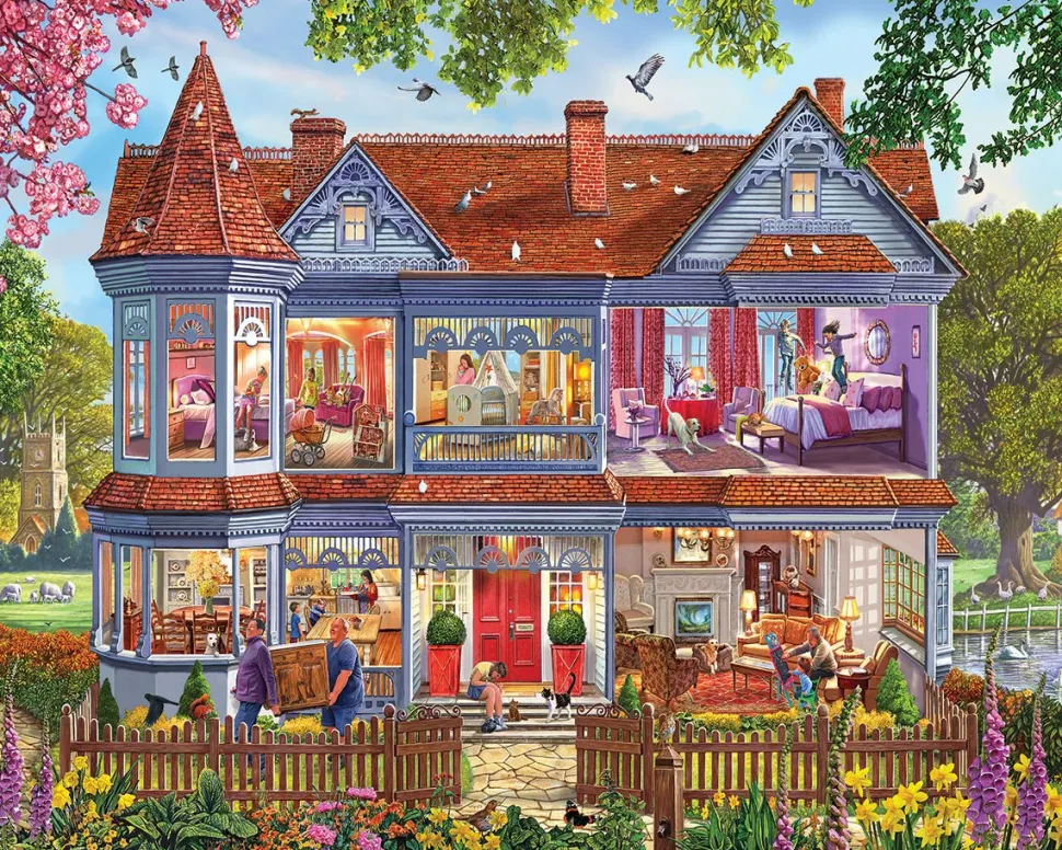 Spring House (2041pz) - 1000 Piece Jigsaw Puzzle