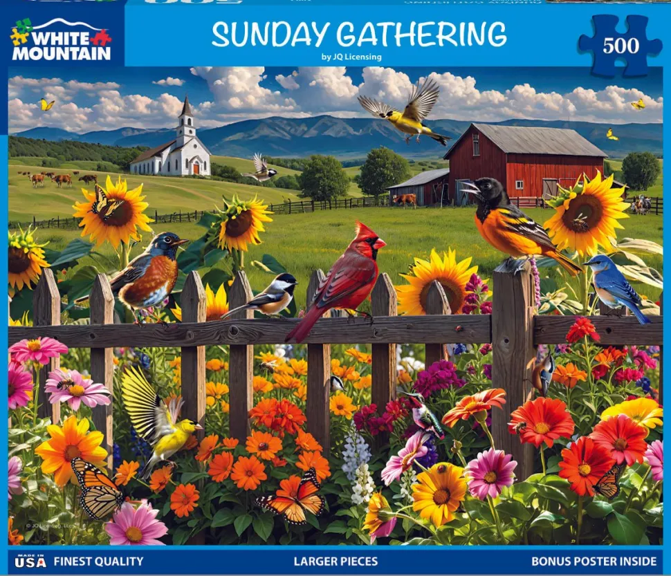 Sunday Gathering (2005pz) - 500 Piece Jigsaw Puzzle