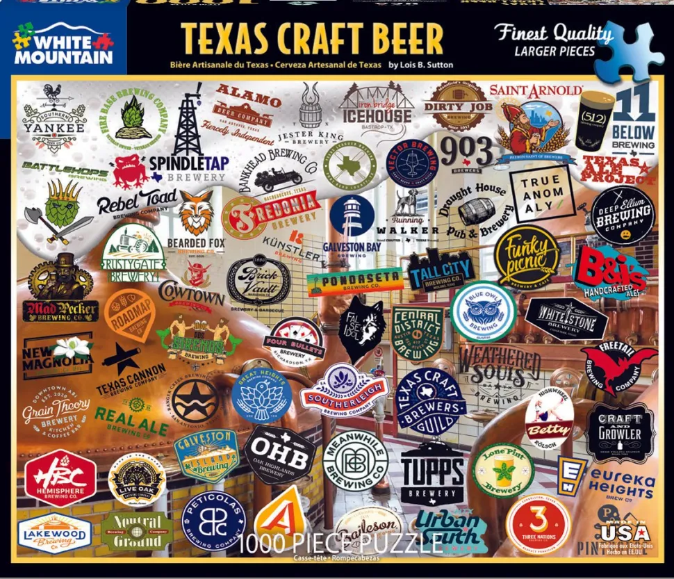 Texas Craft Beer (1656pz) - 1000 Piece Jigsaw Puzzle
