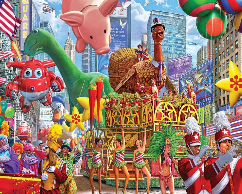 Thanksgiving Parade (1769pz) - 1000 Piece Jigsaw Puzzle