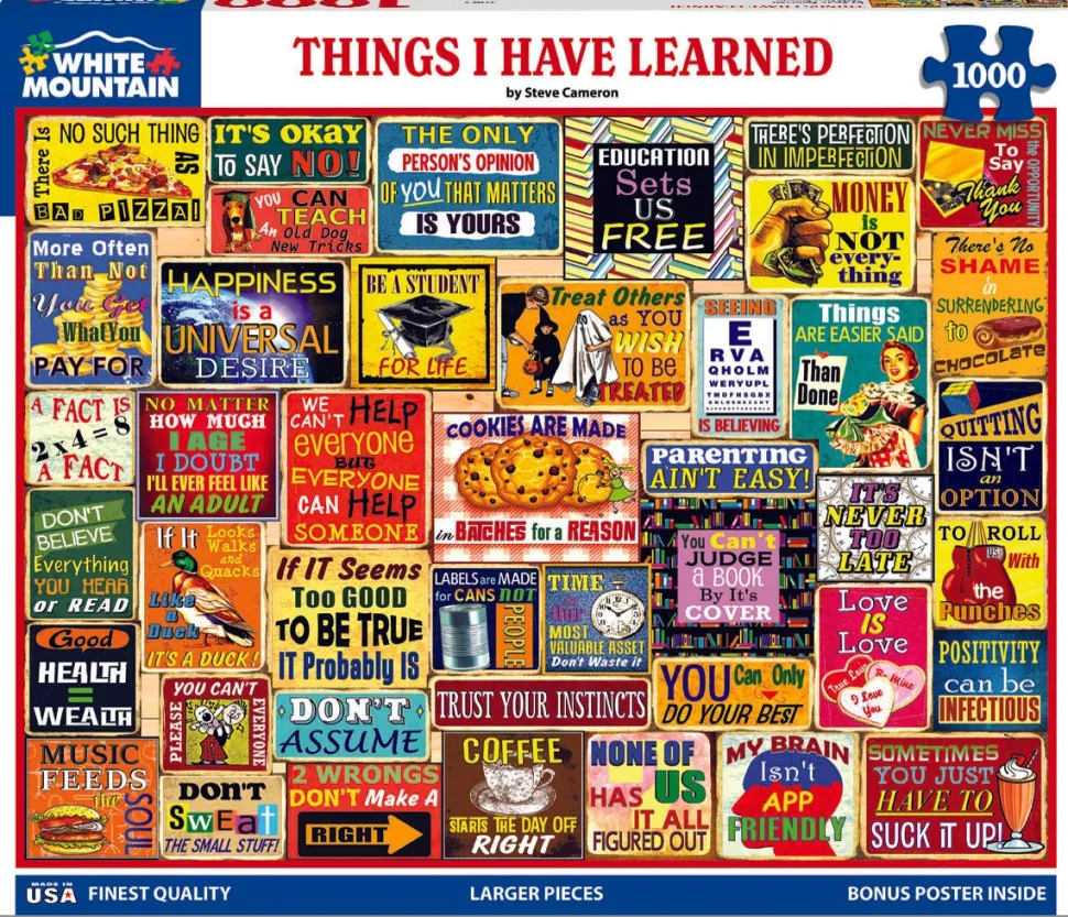 Things I Have Learned (2062pz) - 1000 Piece Jigsaw Puzzle