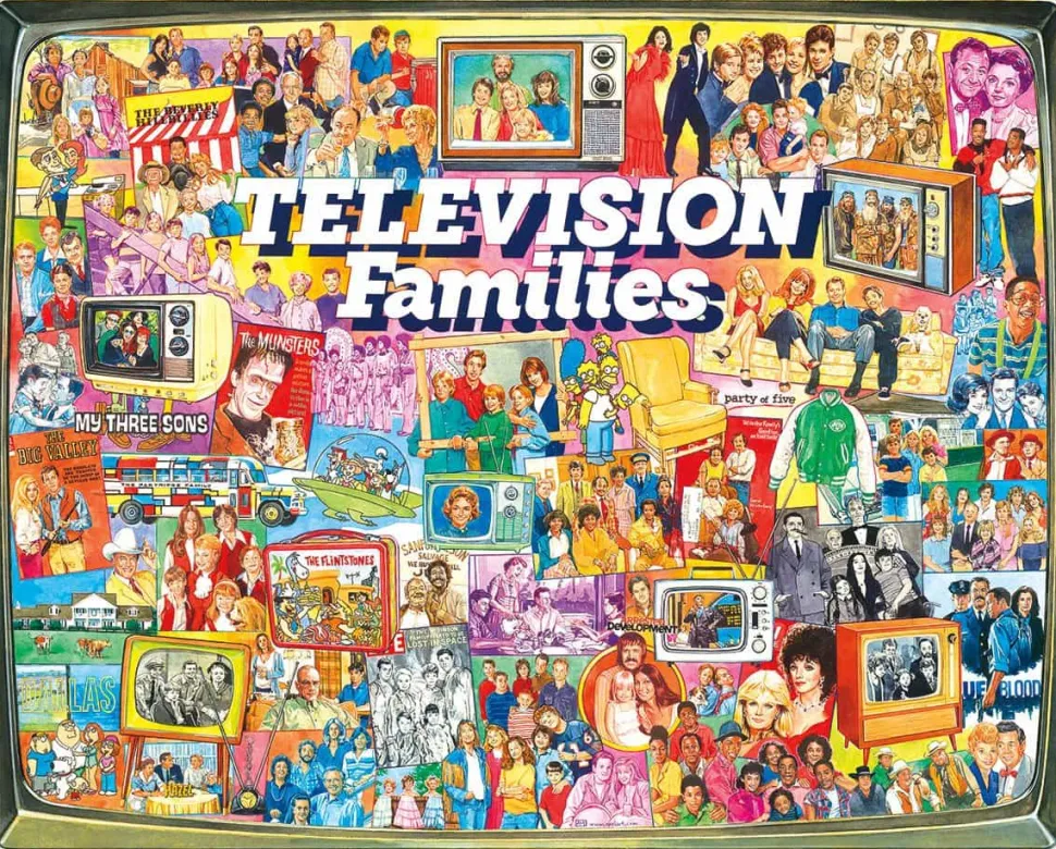 TV Families (1124pz) - 1000 Piece Jigsaw Puzzle