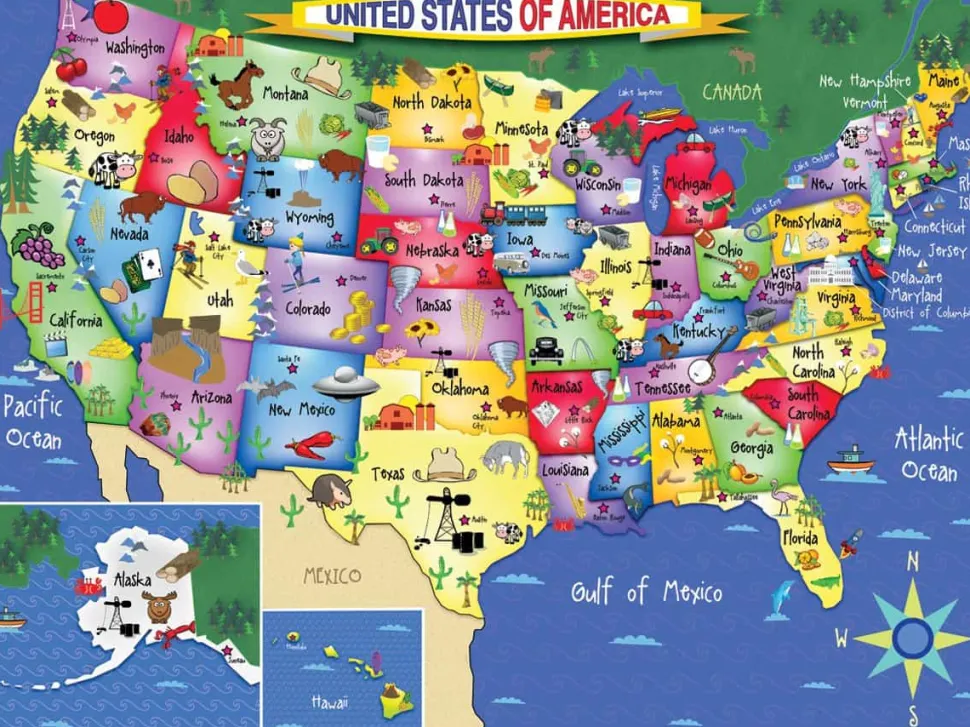 United States of America (1021pz) - 300 Piece Jigsaw Puzzle