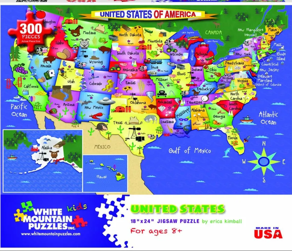 United States of America (1021pz) - 300 Piece Jigsaw Puzzle