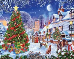 Village Christmas Tree (1287pz) - 1000 Piece Jigsaw Puzzle