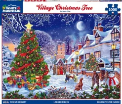 Village Christmas Tree (1287pz) - 1000 Piece Jigsaw Puzzle