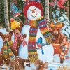 Visiting the Snowman (1693pz) - 500 Piece Jigsaw Puzzle
