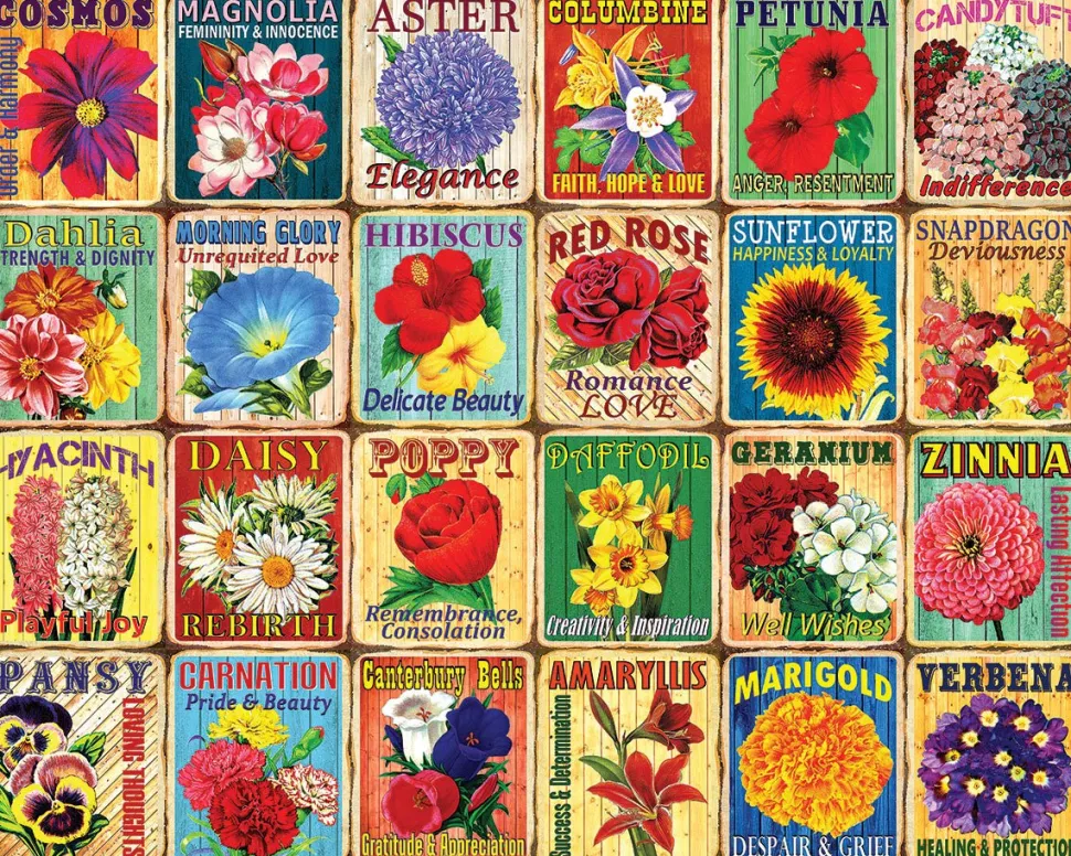 What Flowers Mean (1967pz) - 1000 Piece Jigsaw Puzzle
