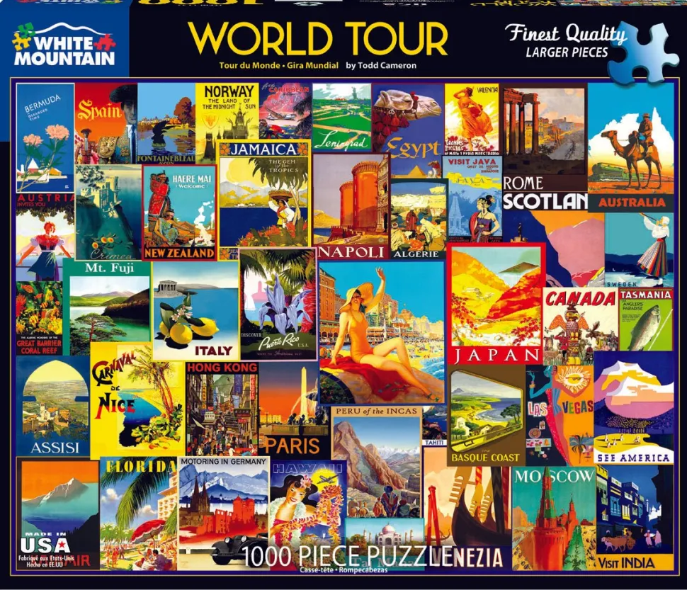 World Tour (1732pz) - 1000 Piece Jigsaw Puzzle