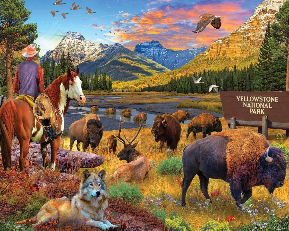 Yellowstone (1787pz) - 1000 Piece Jigsaw Puzzle