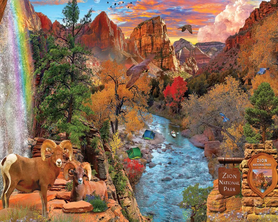 Zion National Park (1940pz) - 1000 Piece Jigsaw Puzzle